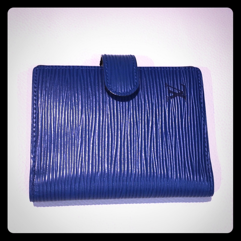 SOLD! Louis Vuitton Blue Epi Wallet/Card Holder